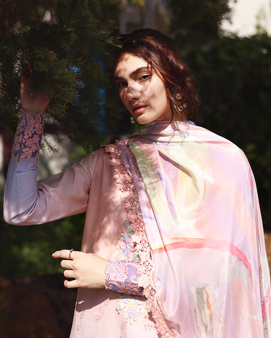 Mushq | Solace Ombre Chikankari | Morning Veil - by Libasekhas - Registered Vendor of : Mushq - 100% Original Designer Dress