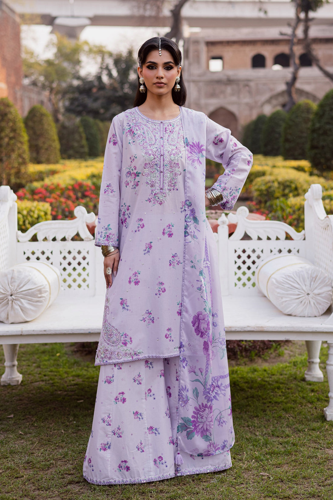 Batik | Festive Eid 26 | Morticia Lilac - by Libasekhas UK - Registered Vendor of : Batik - 100% Original Designer Dress