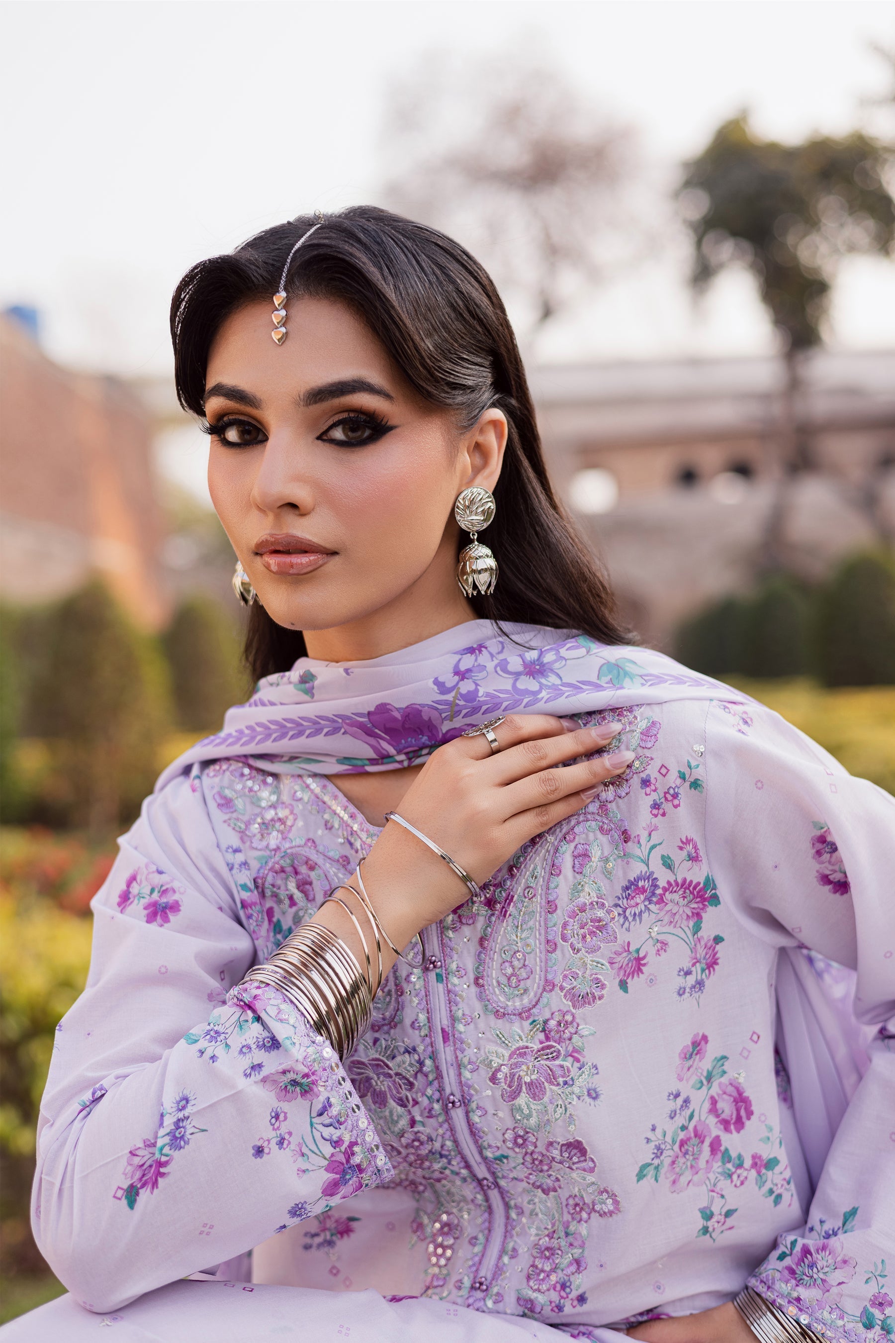 Batik | Festive Eid 26 | Morticia Lilac - by Libasekhas UK - Registered Vendor of : Batik - 100% Original Designer Dress