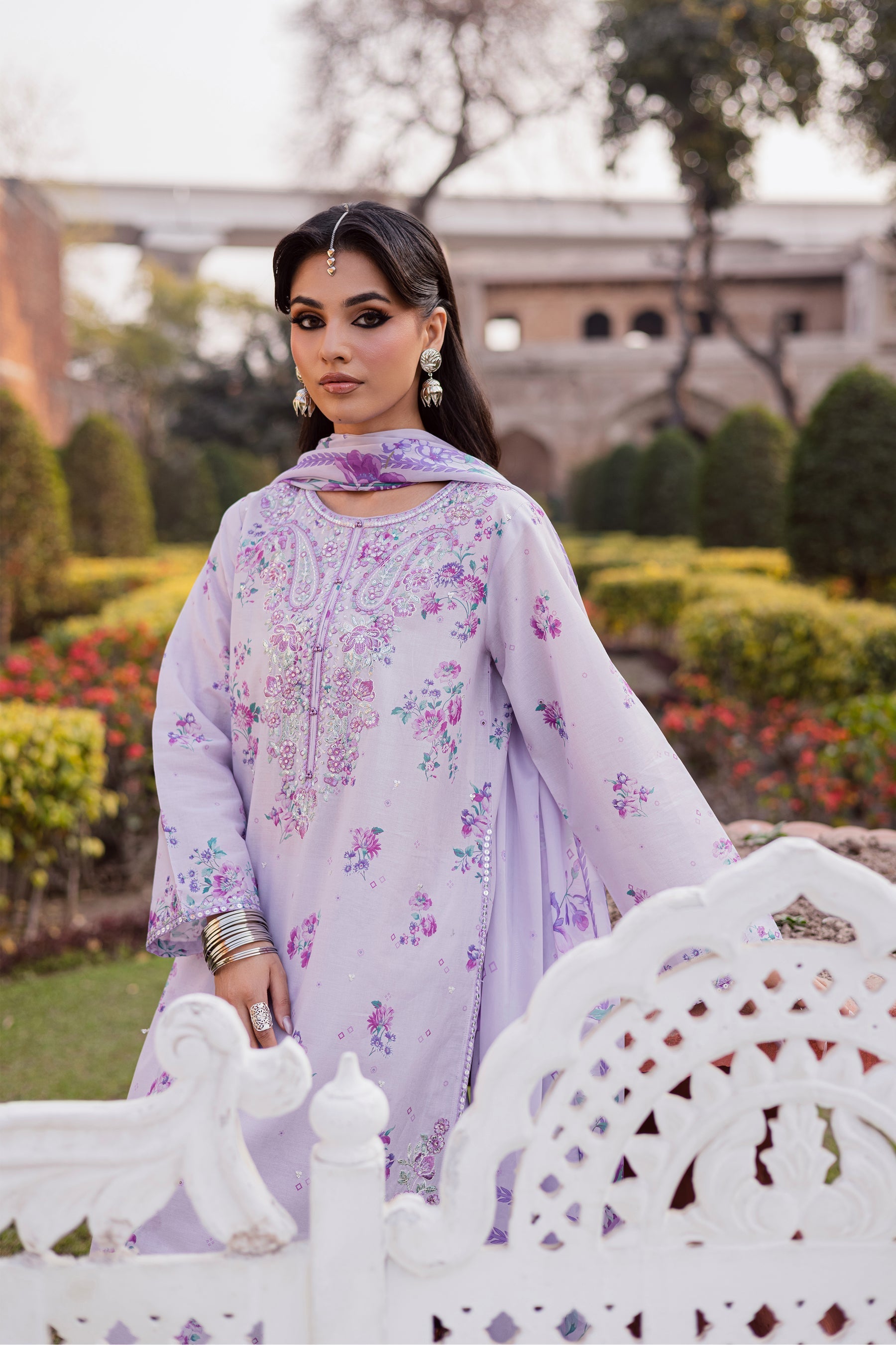 Batik | Festive Eid 26 | Morticia Lilac - by Libasekhas UK - Registered Vendor of : Batik - 100% Original Designer Dress