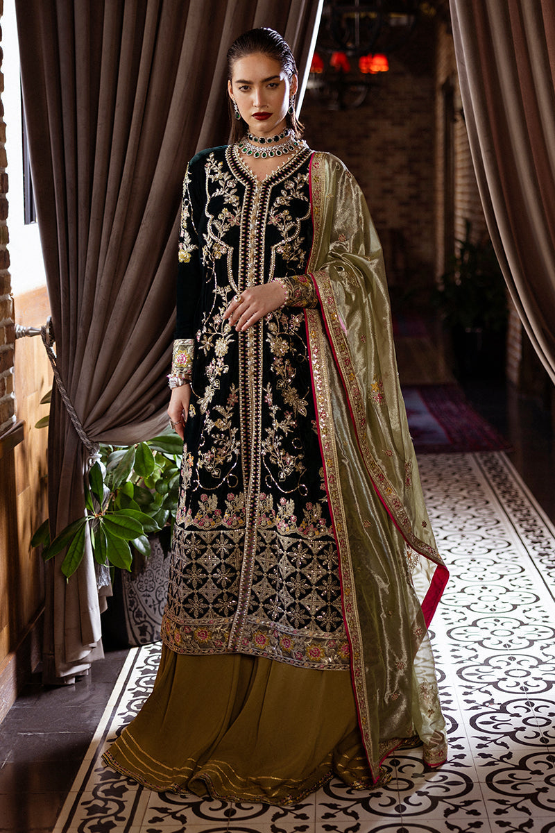 Mushq | Deja Vu Velvet | Nostalgic Shadows - by - Libasekhas UK - Registered Vendor of : Mushq - 100% Original Designer Dresss