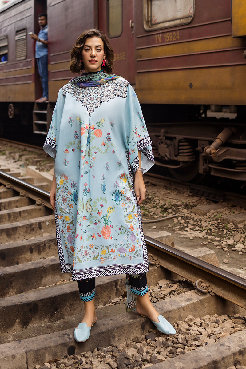 Mushq | La Dolce Hemline Prints 25 | Nerina - by - Libasekhas UK - Registered Vendor of : Mushq - 100% Original Designer Dresss