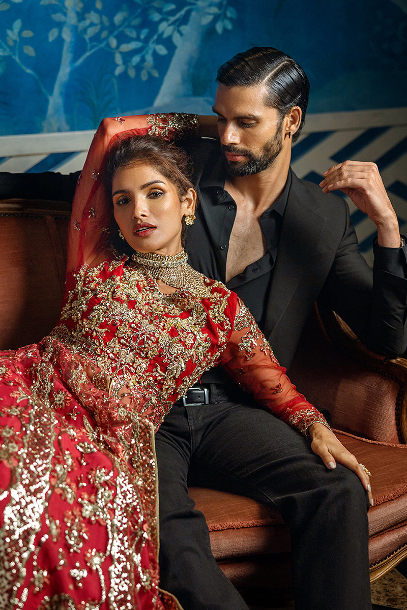 Mushq | Stardust Wedding Collection 24 |  Red Carpet - by - Libasekhas UK - Registered Vendor of : Mushq - 100% Original Designer Dresss