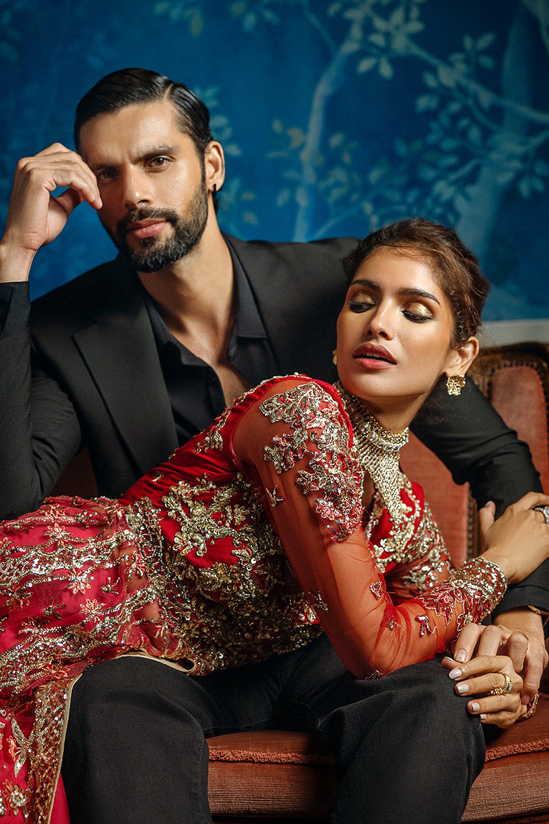 Mushq | Stardust Wedding Collection 24 |  Red Carpet - by - Libasekhas UK - Registered Vendor of : Mushq - 100% Original Designer Dresss