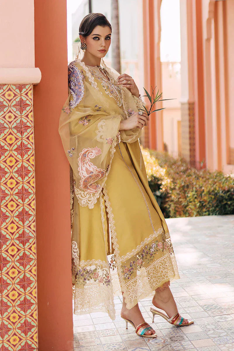 Mushq | Tehreem Luxury Pret 24 | GOLDEN GLIMMER - by - Libasekhas UK - Registered Vendor of : Mushq - 100% Original Designer Dresss