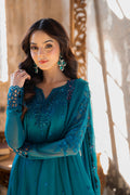 Azure | Ensembles Embroidered Formals | Mystic Teal - by - Libasekhas UK - Registered Vendor of : Azure - 100% Original Designer Dresss