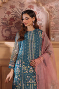 Sahar | Festive Edit Ready to Wear | Serene Teal - RTW - by - Libasekhas UK - Registered Vendor of : Sahar - 100% Original Designer Dresss