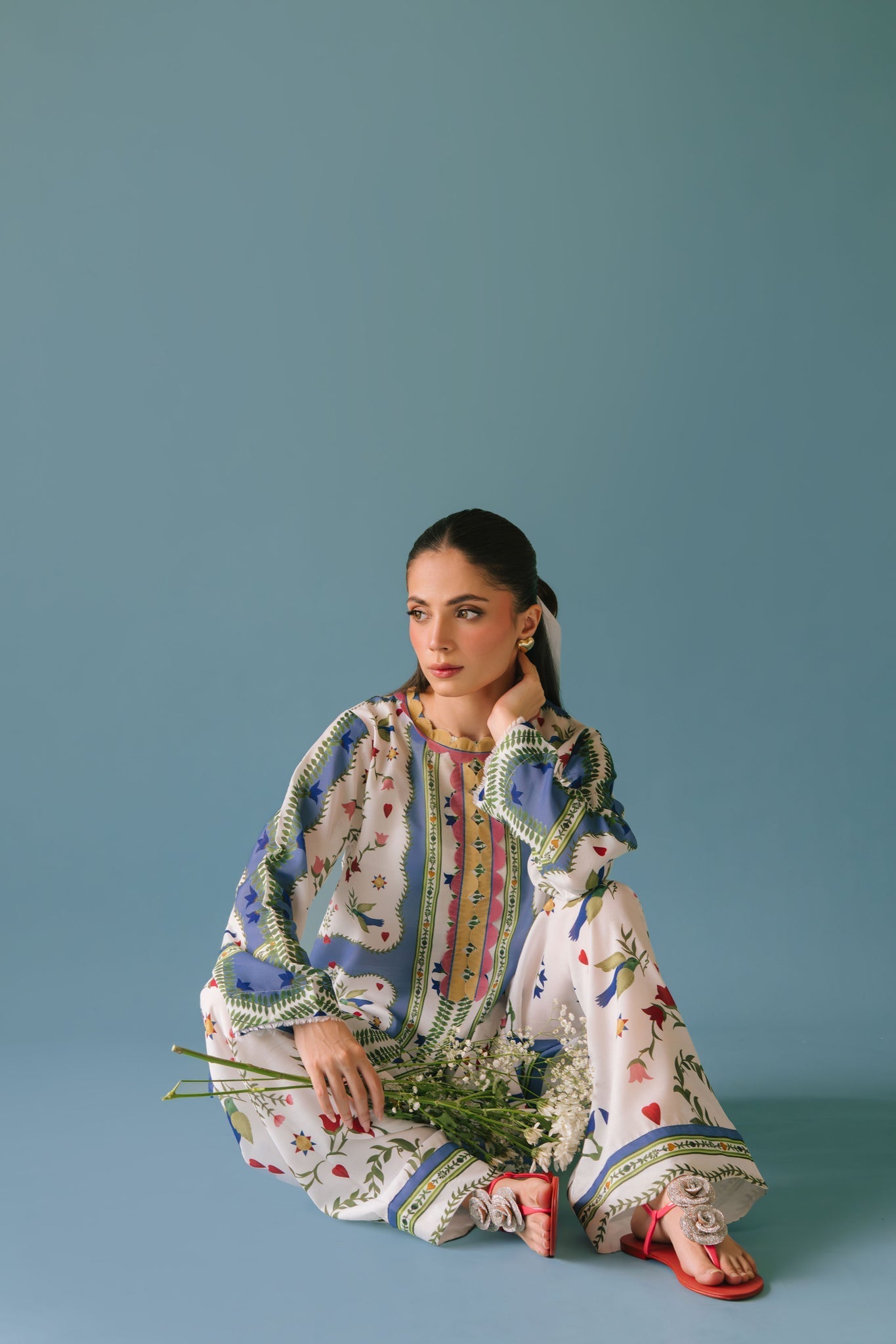 Sammy K | Lawn Pret 25 | flower bud - by Libasekhas UK - Registered Vendor of : Sammy K - 100% Original Designer Dress