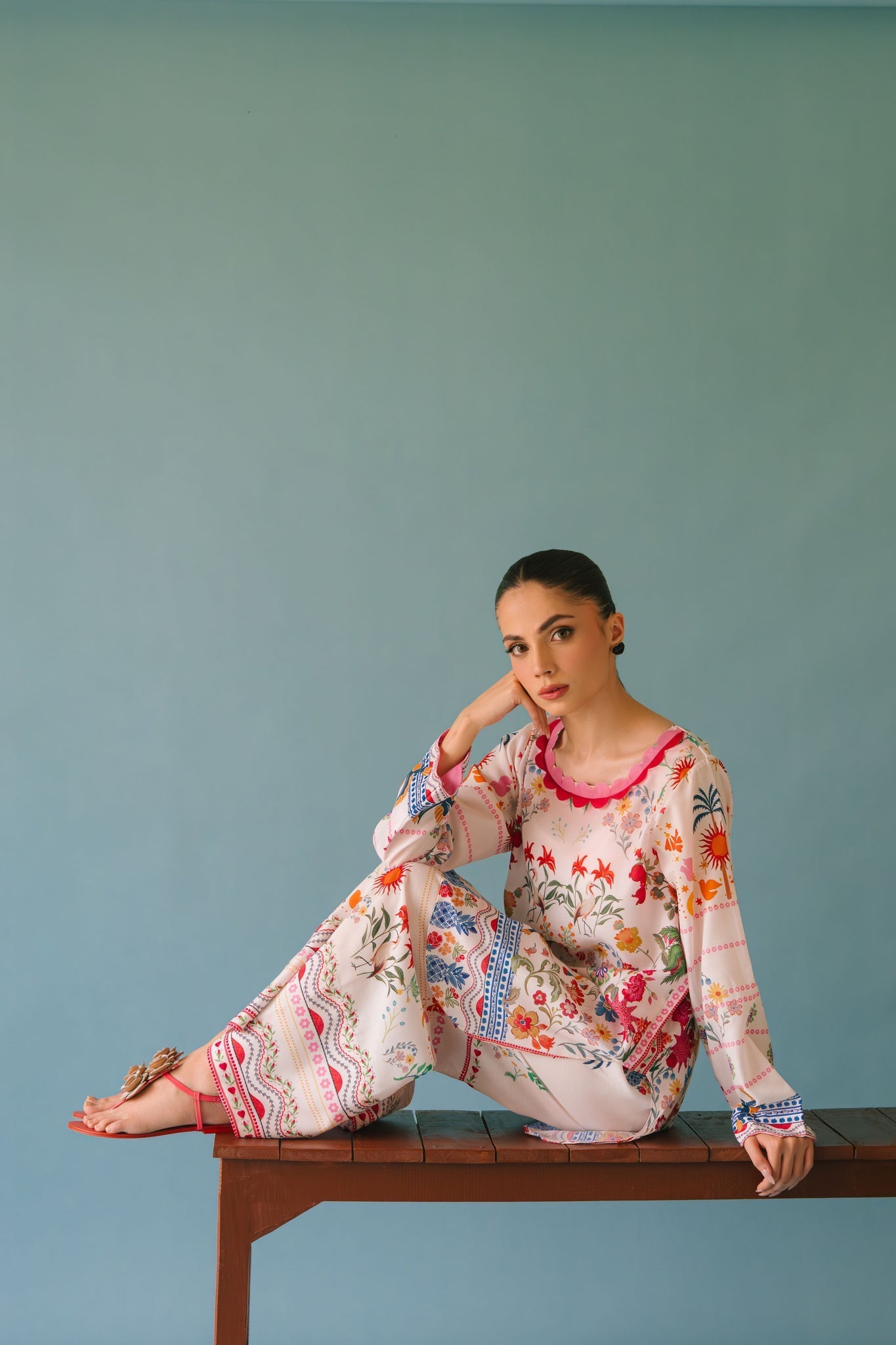 Sammy K | Aadat Festive Edition | Tropical Breeze - by Libasekhas UK - Registered Vendor of : Sammy K - 100% Original Designer Dress