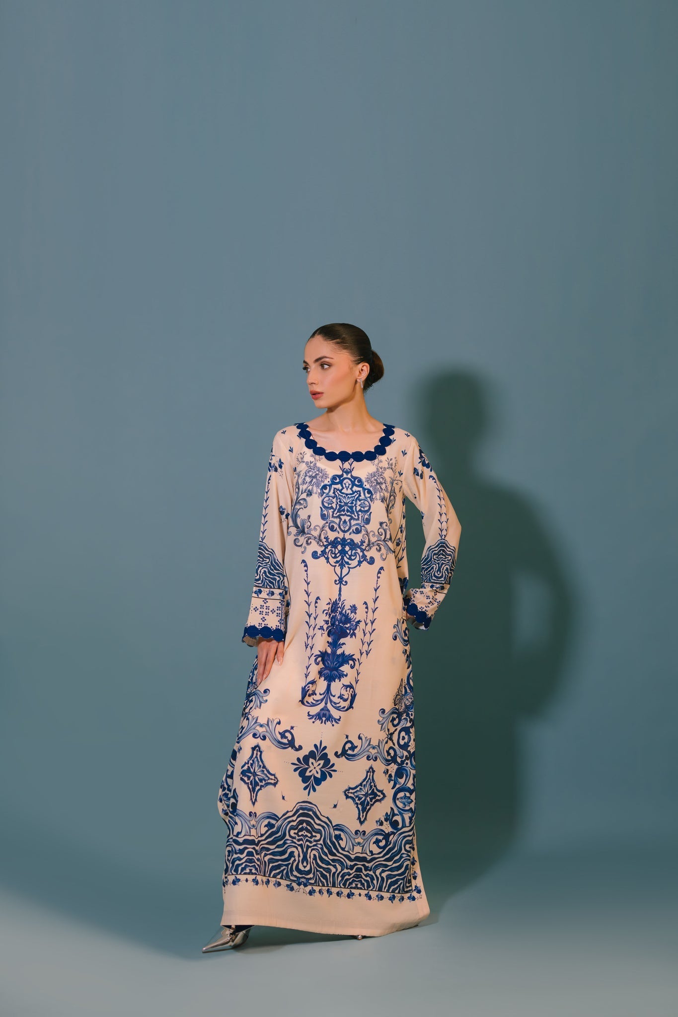 Sammy K | Lawn Pret 25 |Blue Bell - by Libasekhas UK - Registered Vendor of : Sammy K - 100% Original Designer Dress