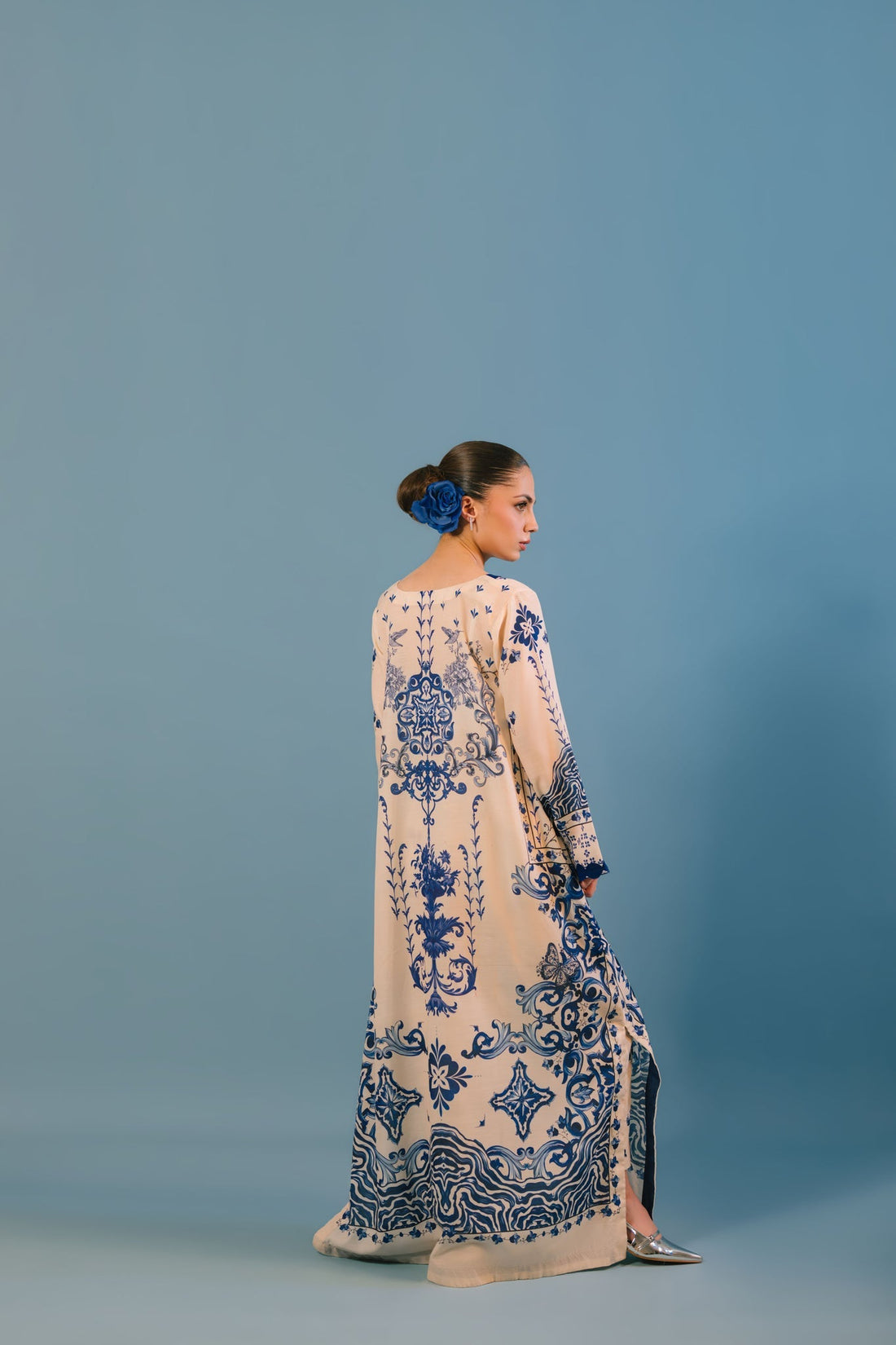 Sammy K | Lawn Pret 25 |Blue Bell - by Libasekhas UK - Registered Vendor of : Sammy K - 100% Original Designer Dress