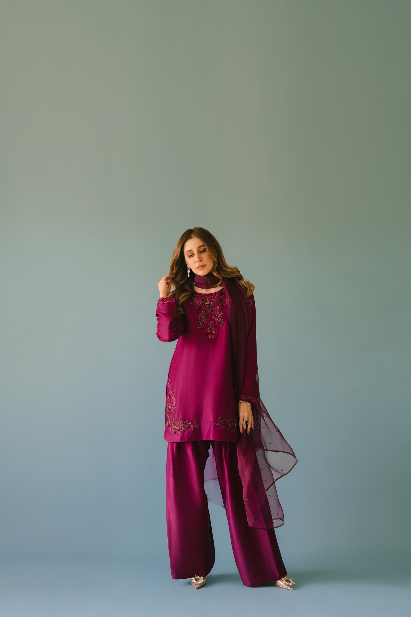 Sammy K | Aadat Festive Edition | Noori - by Libasekhas UK - Registered Vendor of : Sammy K - 100% Original Designer Dress