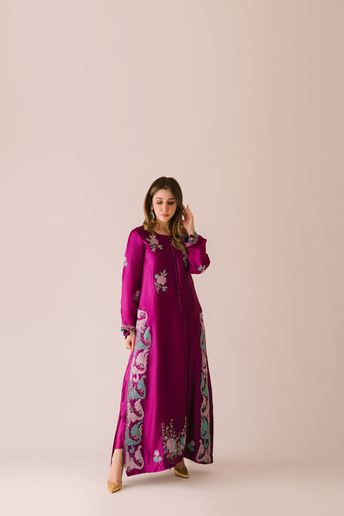 Sammy K | Aadat Festive Edition | Cyprus Vine - by Libasekhas UK - Registered Vendor of : Sammy K - 100% Original Designer Dress