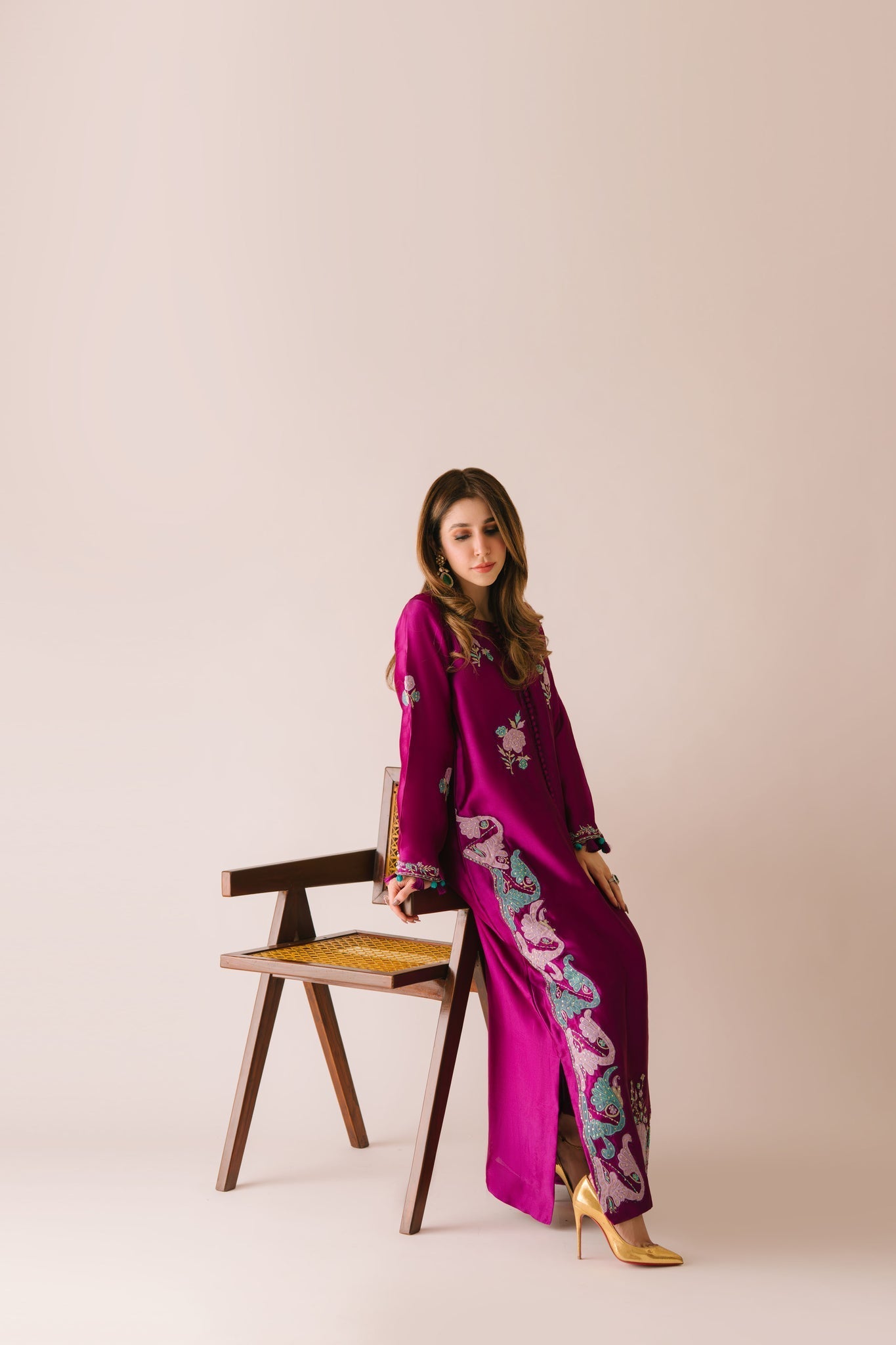 Sammy K | Aadat Festive Edition | Cyprus Vine - by Libasekhas UK - Registered Vendor of : Sammy K - 100% Original Designer Dress
