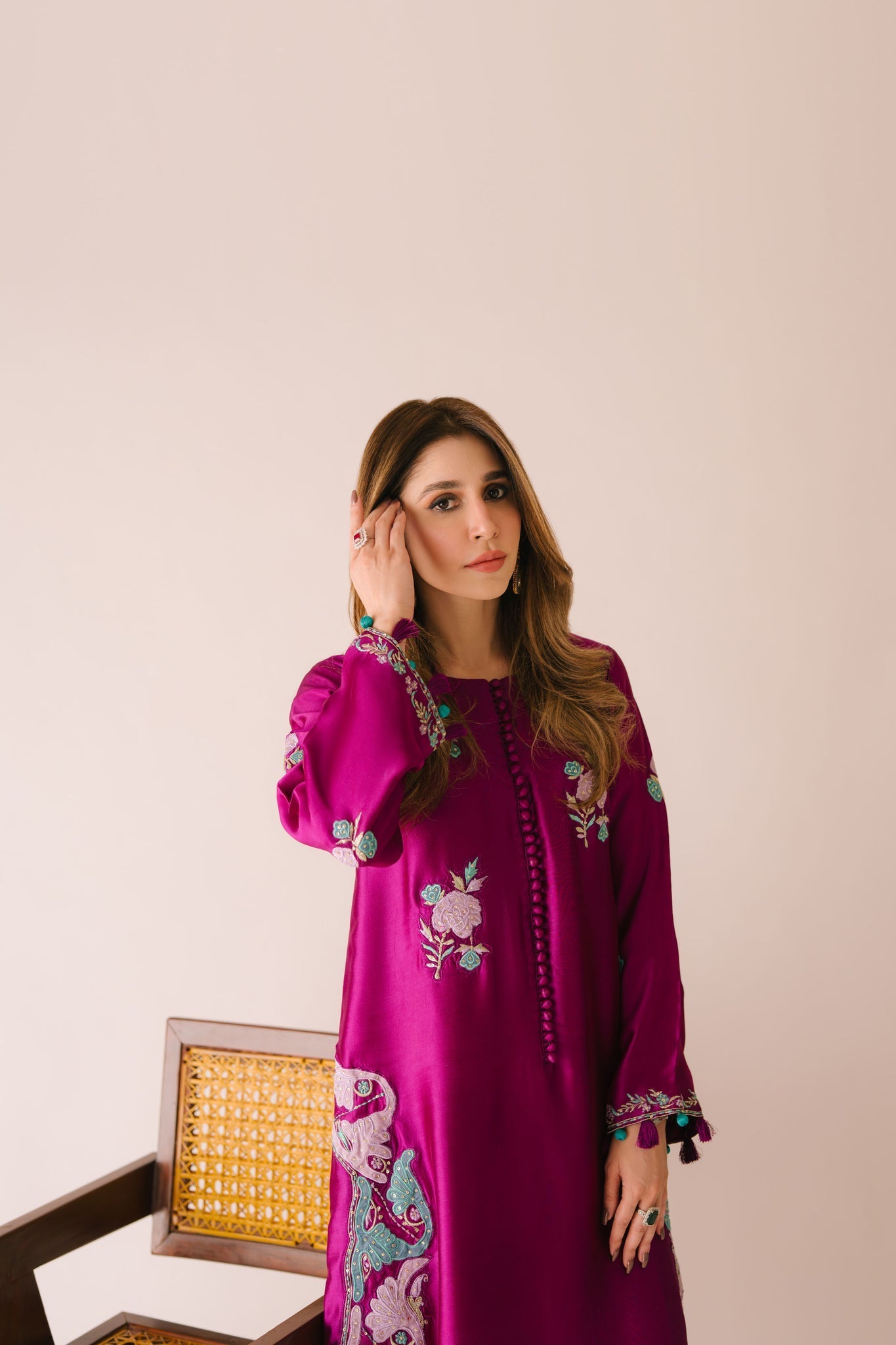 Sammy K | Aadat Festive Edition | Cyprus Vine - by Libasekhas UK - Registered Vendor of : Sammy K - 100% Original Designer Dress