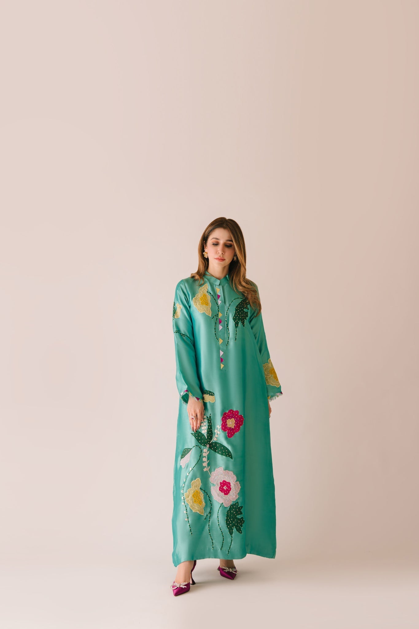 Sammy K | Aadat Festive Edition | Green Goddess - by Libasekhas UK - Registered Vendor of : Sammy K - 100% Original Designer Dress