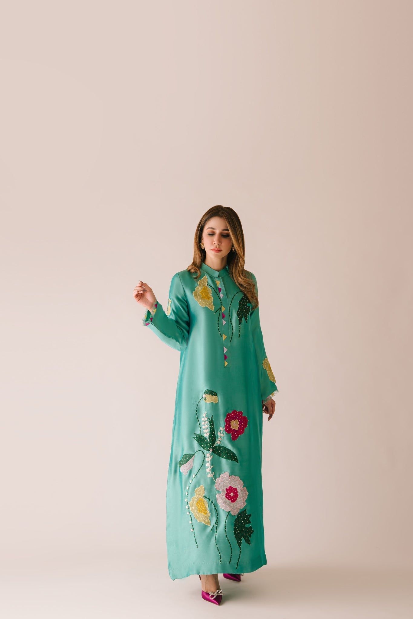 Sammy K | Aadat Festive Edition | Green Goddess - by Libasekhas UK - Registered Vendor of : Sammy K - 100% Original Designer Dress