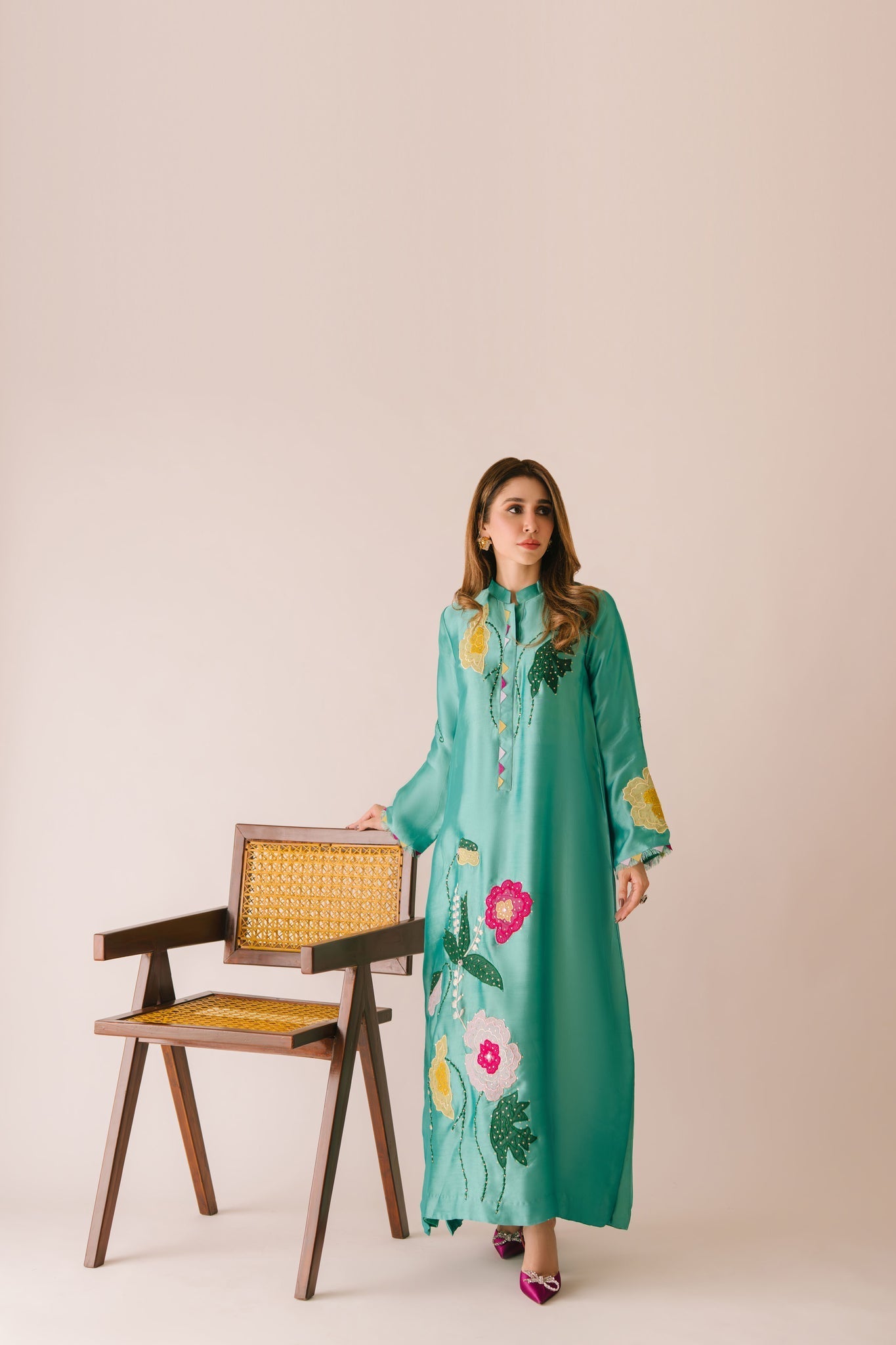Sammy K | Aadat Festive Edition | Green Goddess - by Libasekhas UK - Registered Vendor of : Sammy K - 100% Original Designer Dress