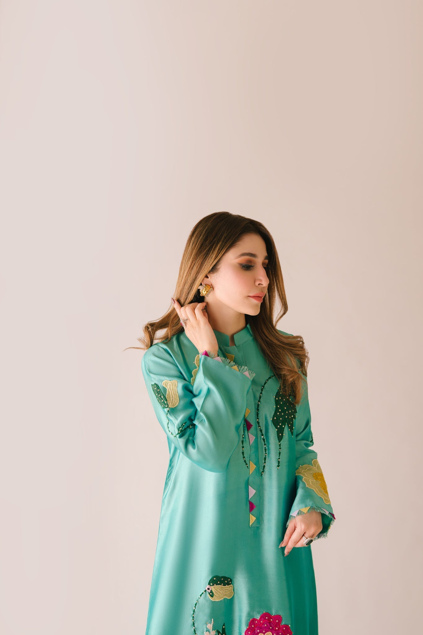 Sammy K | Aadat Festive Edition | Green Goddess - by Libasekhas UK - Registered Vendor of : Sammy K - 100% Original Designer Dress