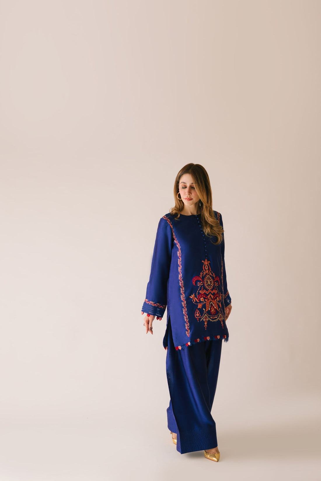 Sammy K | Aadat Festive Edition | Corn Flower - by Libasekhas UK - Registered Vendor of : Sammy K - 100% Original Designer Dress