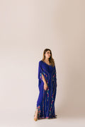 Sammy K | Aadat Festive Edition | Blue Bell Caftan - by Libasekhas UK - Registered Vendor of : Sammy K - 100% Original Designer Dress