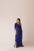 Sammy K | Aadat Festive Edition | Blue Bell Caftan - by Libasekhas UK - Registered Vendor of : Sammy K - 100% Original Designer Dress