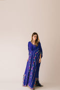Sammy K | Aadat Festive Edition | Blue Bell Caftan - by Libasekhas UK - Registered Vendor of : Sammy K - 100% Original Designer Dress