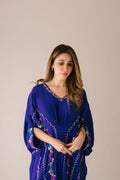 Sammy K | Aadat Festive Edition | Blue Bell Caftan - by Libasekhas UK - Registered Vendor of : Sammy K - 100% Original Designer Dress