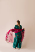 Sammy K | Aadat Festive Edition | Green Moon - by Libasekhas UK - Registered Vendor of : Sammy K - 100% Original Designer Dress
