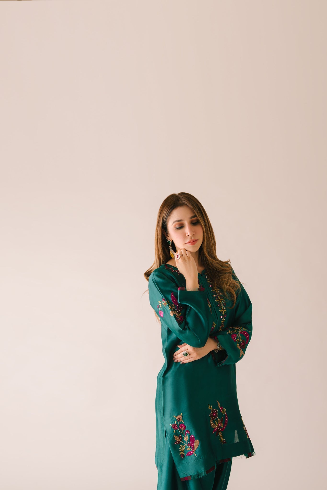 Sammy K | Aadat Festive Edition | Green Moon - by Libasekhas UK - Registered Vendor of : Sammy K - 100% Original Designer Dress