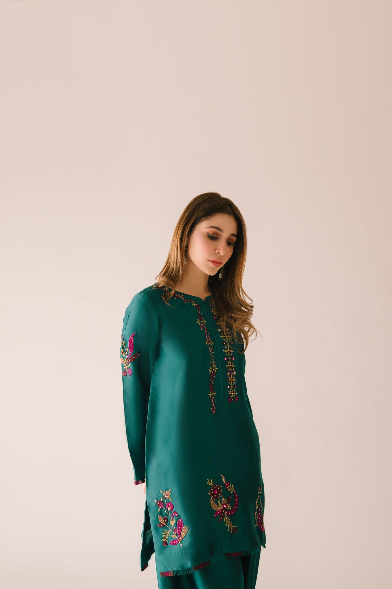Sammy K | Aadat Festive Edition | Green Moon - by Libasekhas UK - Registered Vendor of : Sammy K - 100% Original Designer Dress