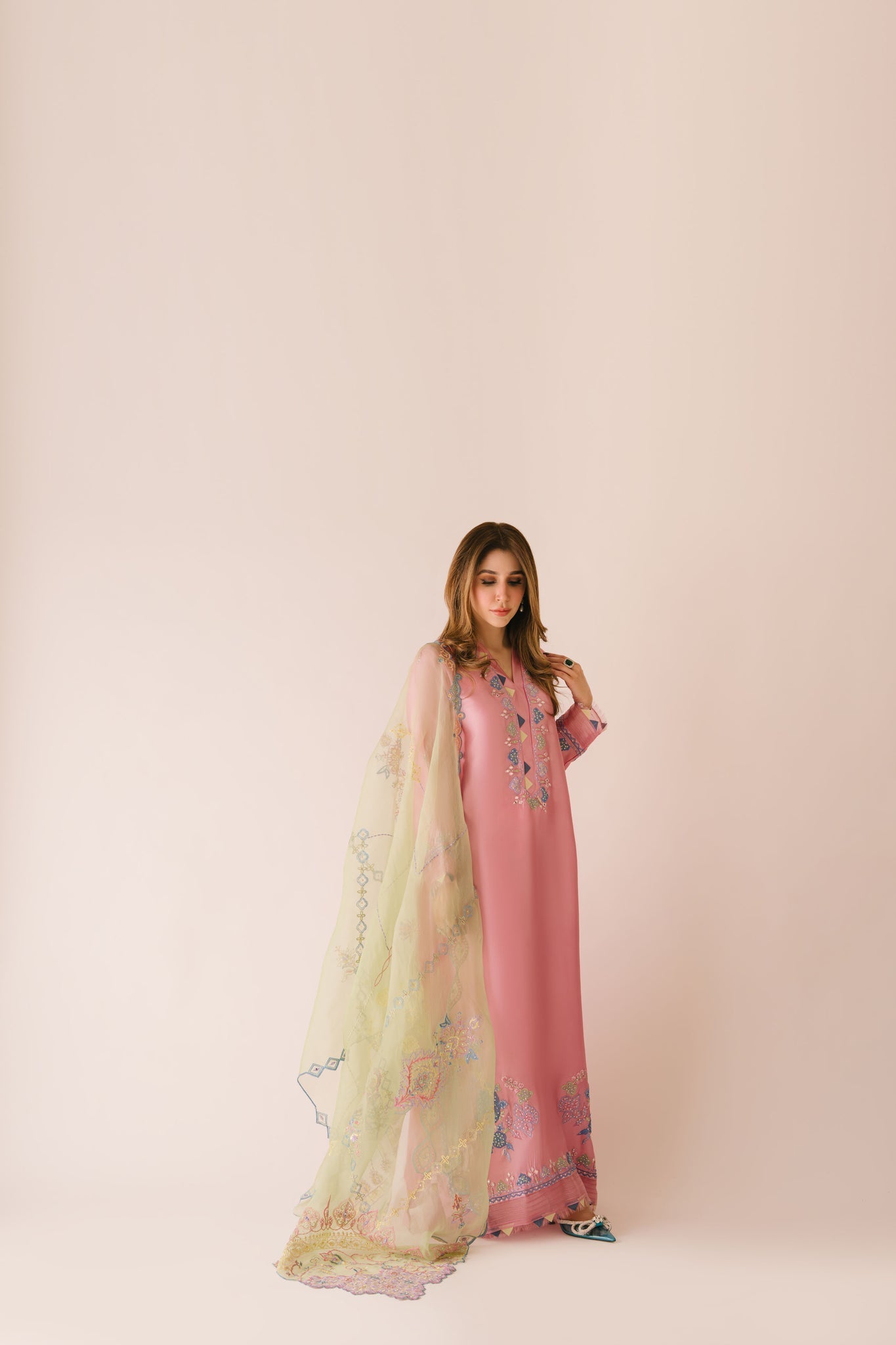 Sammy K | Aadat Festive Edition |Spray Rose - by Libasekhas UK - Registered Vendor of : Sammy K - 100% Original Designer Dress