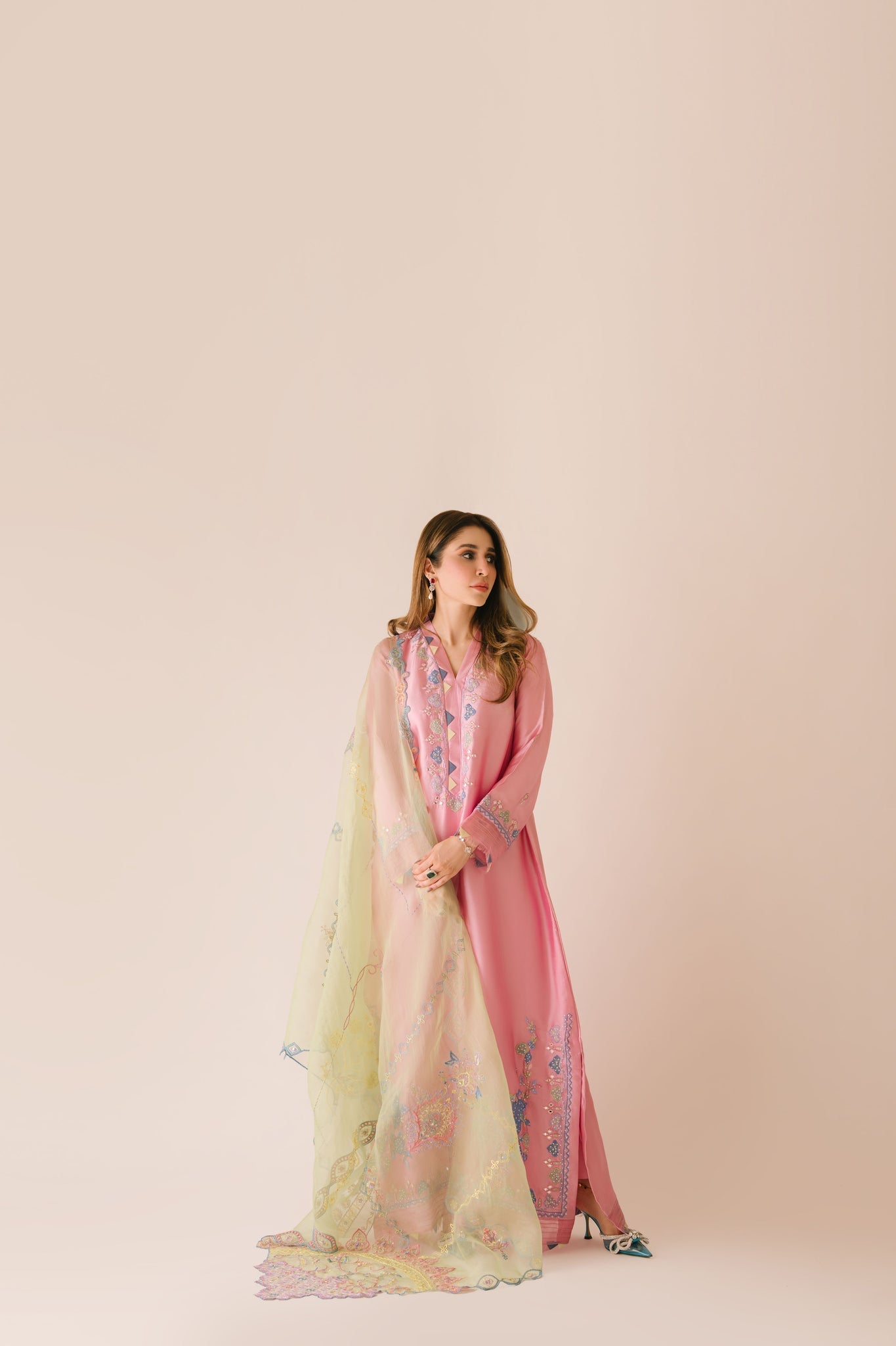 Sammy K | Aadat Festive Edition |Spray Rose - by Libasekhas UK - Registered Vendor of : Sammy K - 100% Original Designer Dress