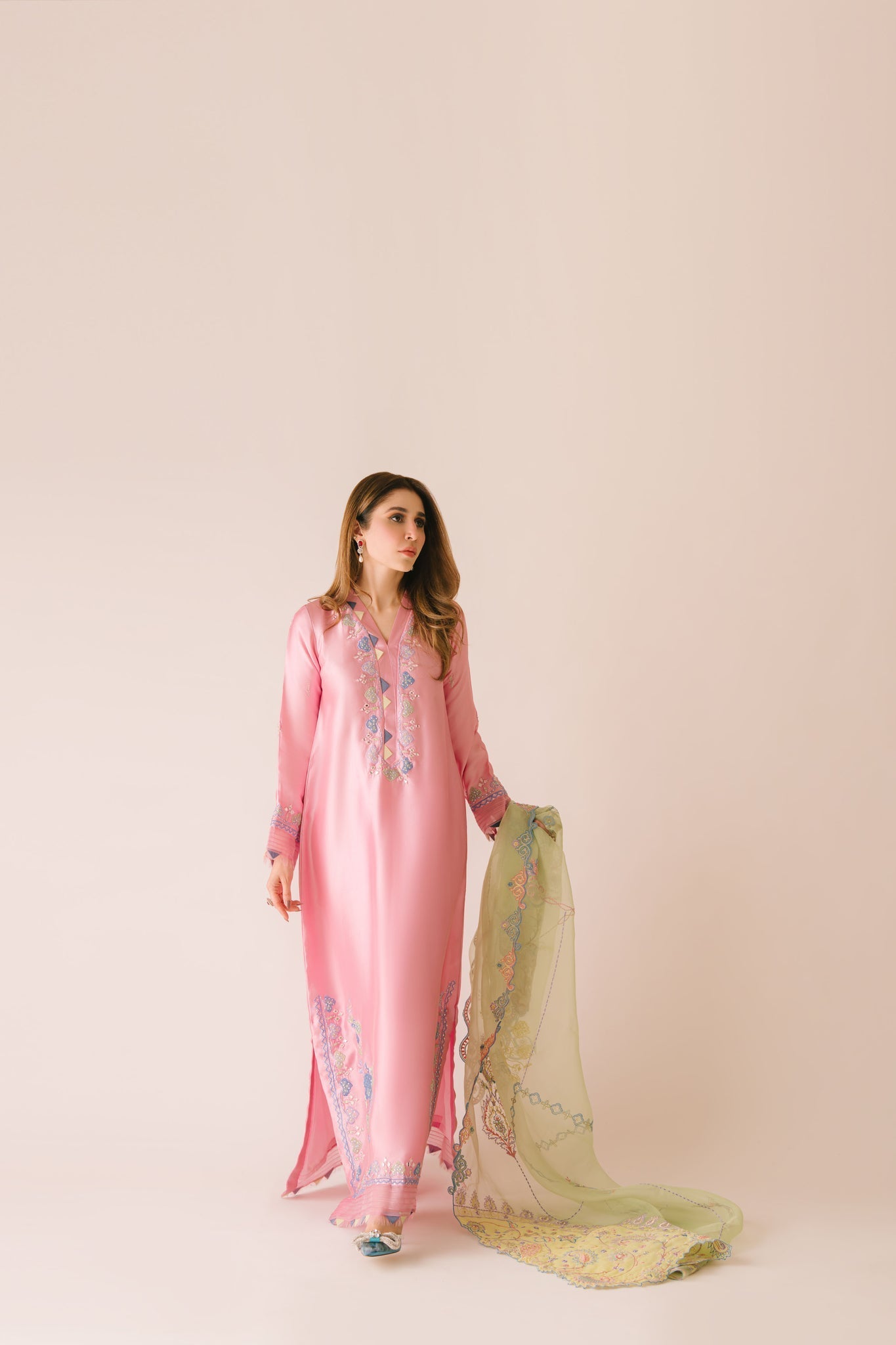 Sammy K | Aadat Festive Edition |Spray Rose - by Libasekhas UK - Registered Vendor of : Sammy K - 100% Original Designer Dress