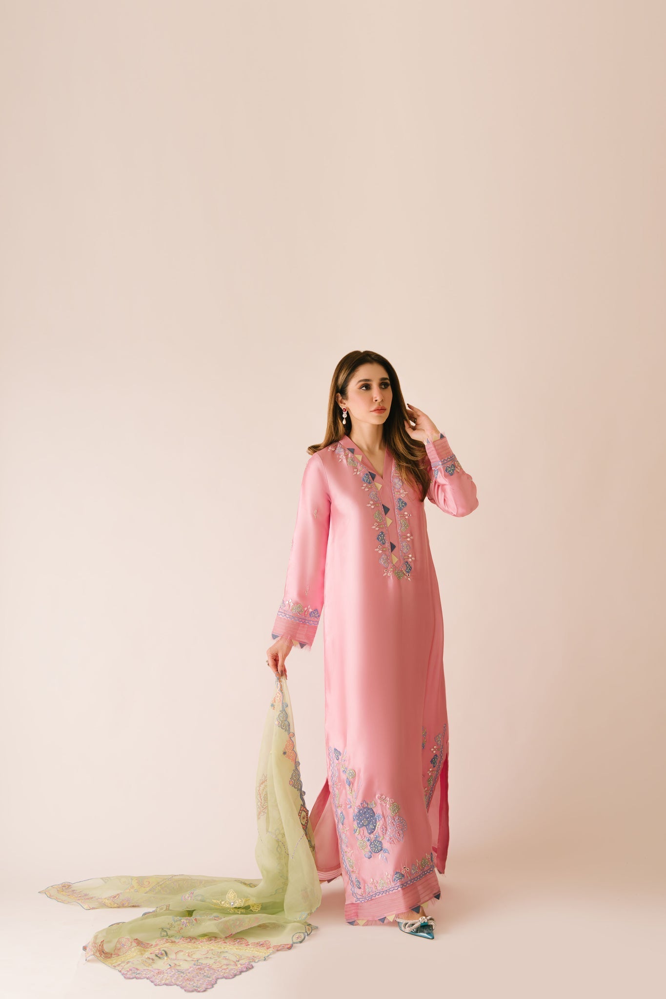 Sammy K | Aadat Festive Edition |Spray Rose - by Libasekhas UK - Registered Vendor of : Sammy K - 100% Original Designer Dress