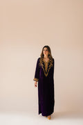 Sammy K | Velvet Festive Edit | Purple Velvet Maxi Outfit - by - Libasekhas UK - Registered Vendor of : Sammy K - 100% Original Designer Dresss