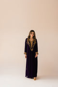 Sammy K | Velvet Festive Edit | Purple Velvet Maxi Outfit - by - Libasekhas UK - Registered Vendor of : Sammy K - 100% Original Designer Dresss