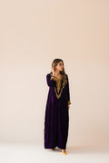 Sammy K | Velvet Festive Edit | Purple Velvet Maxi Outfit - by - Libasekhas UK - Registered Vendor of : Sammy K - 100% Original Designer Dresss