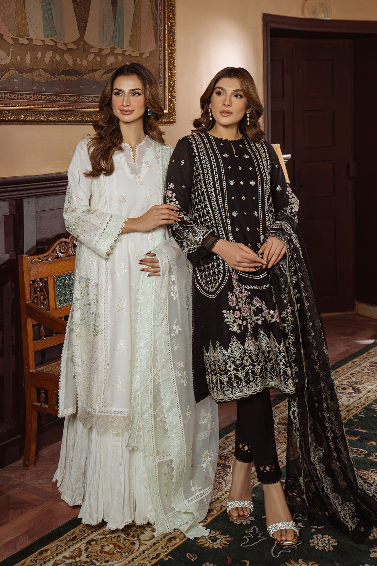 Sahar | Festive Edit Ready to Wear | Vanilla Sky - RTW - by - Libasekhas UK - Registered Vendor of : Sahar - 100% Original Designer Dresss