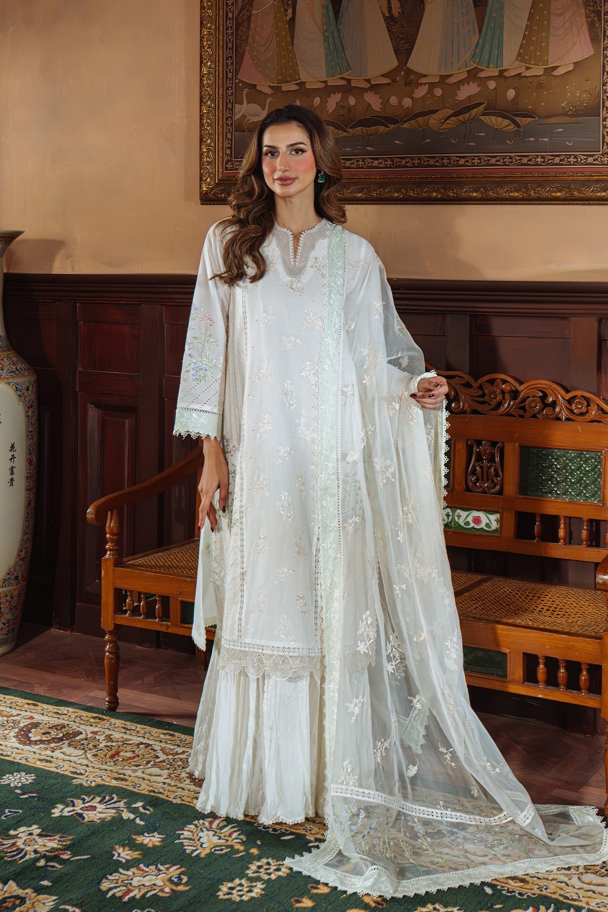 Sahar | Festive Edit Ready to Wear | Vanilla Sky - RTW - by - Libasekhas UK - Registered Vendor of : Sahar - 100% Original Designer Dresss