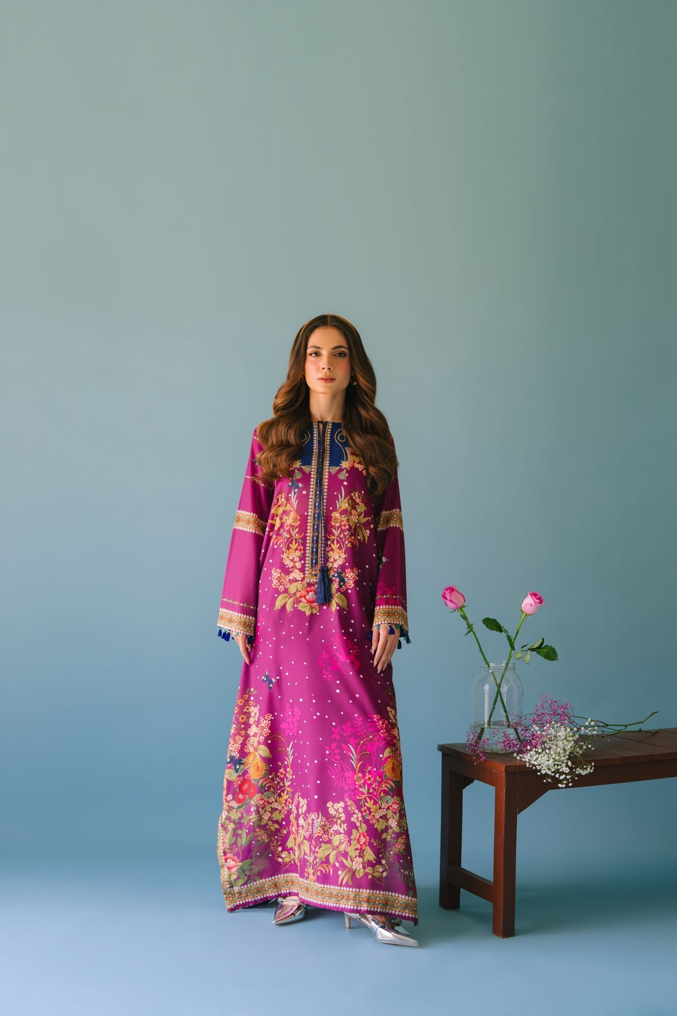 Sammy K | Lawn Pret 25 | Evening Rose - by Libasekhas UK - Registered Vendor of : Sammy K - 100% Original Designer Dress