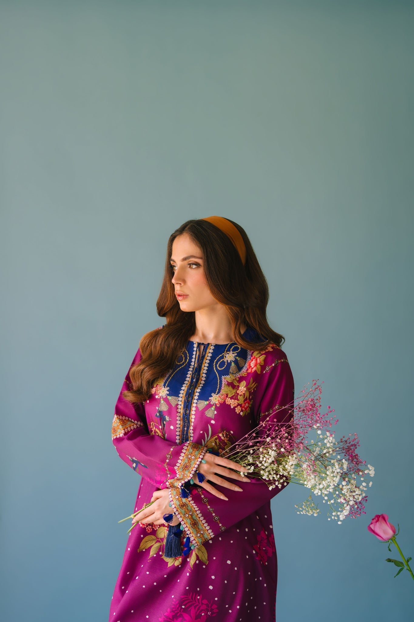 Sammy K | Lawn Pret 25 | Evening Rose - by Libasekhas UK - Registered Vendor of : Sammy K - 100% Original Designer Dress