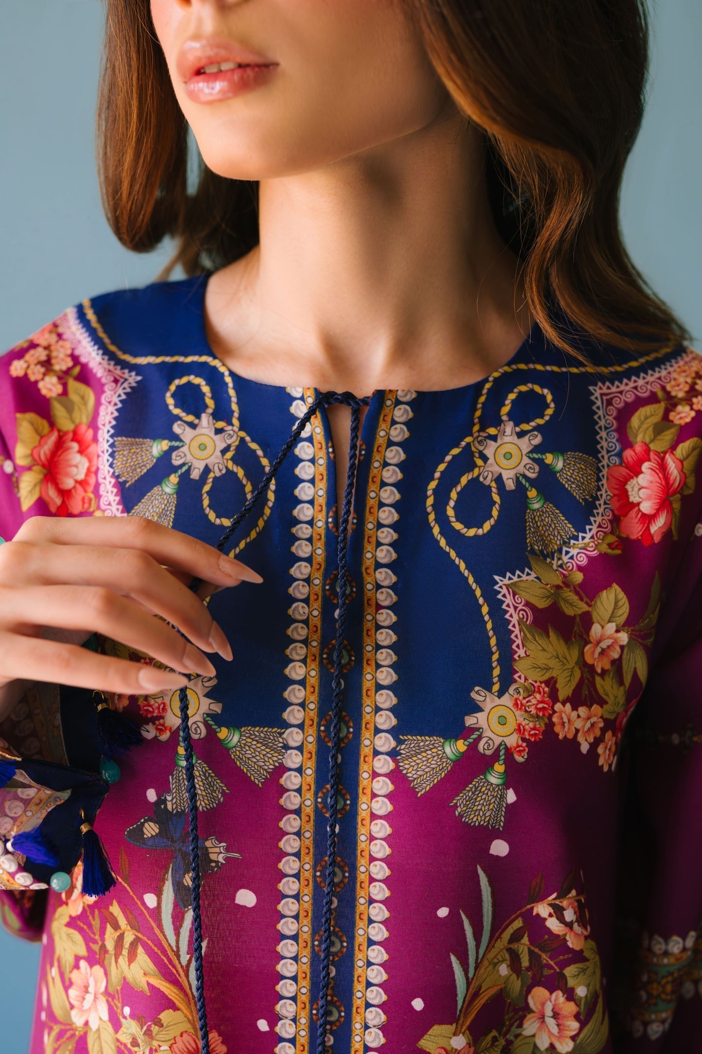 Sammy K | Lawn Pret 25 | Evening Rose - by Libasekhas UK - Registered Vendor of : Sammy K - 100% Original Designer Dress