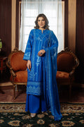 Sahar | Festive Edit Ready to Wear | Moroccan Blue - RTW - by - Libasekhas UK - Registered Vendor of : Sahar - 100% Original Designer Dresss