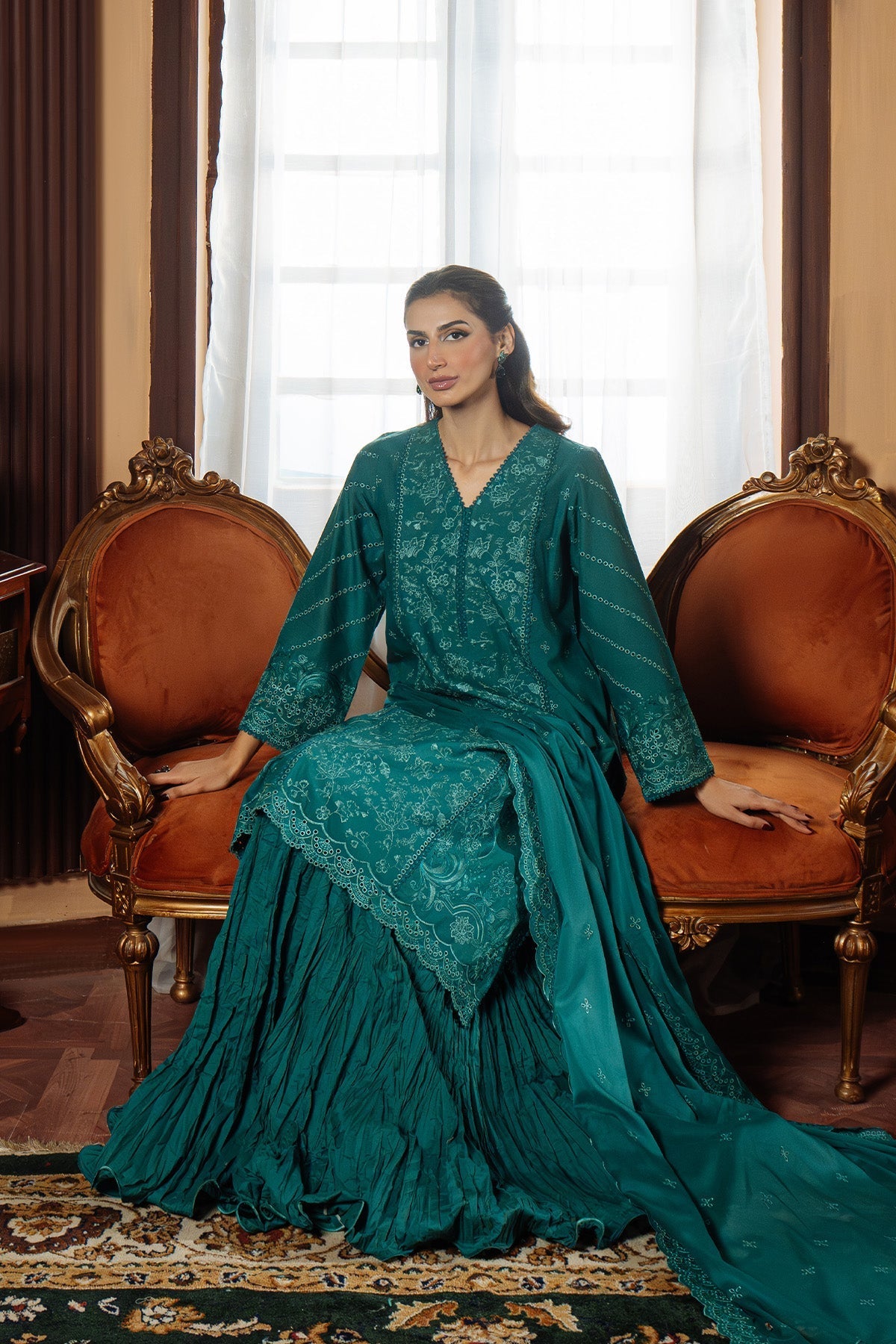 Sahar | Festive Edit Ready to Wear | Regal Reverie - RTW - by - Libasekhas UK - Registered Vendor of : Sahar - 100% Original Designer Dresss