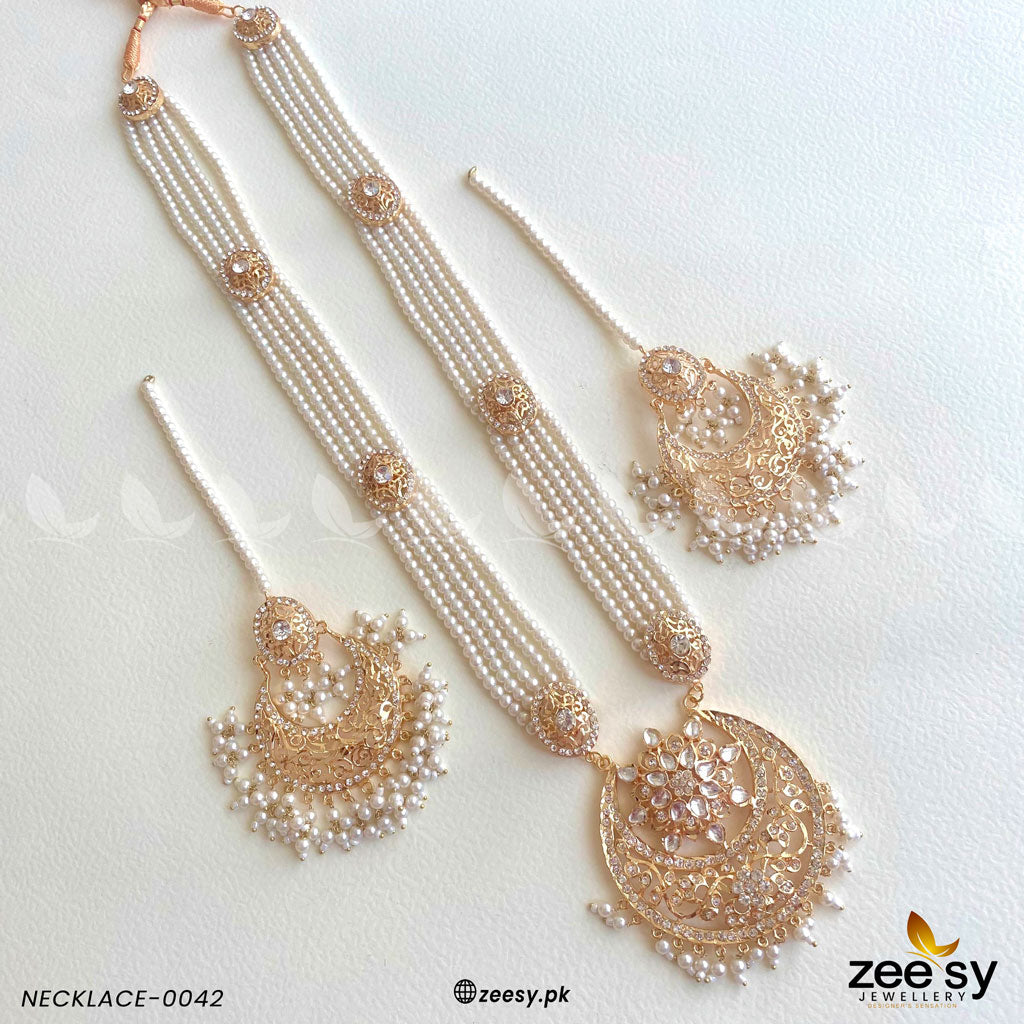 Mala Necklace-0042 - by - Libasekhas UK - Registered Vendor of : Zeesy - 100% Original Designer Dresss