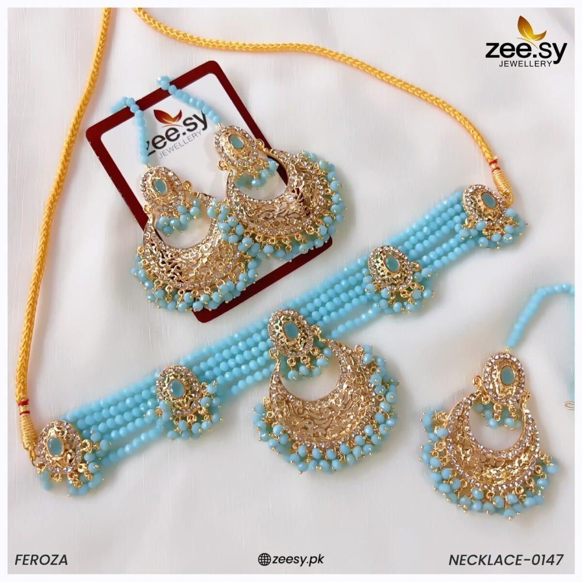 Necklace-0147 - by - Libasekhas UK - Registered Vendor of : Zeesy - 100% Original Designer Dresss