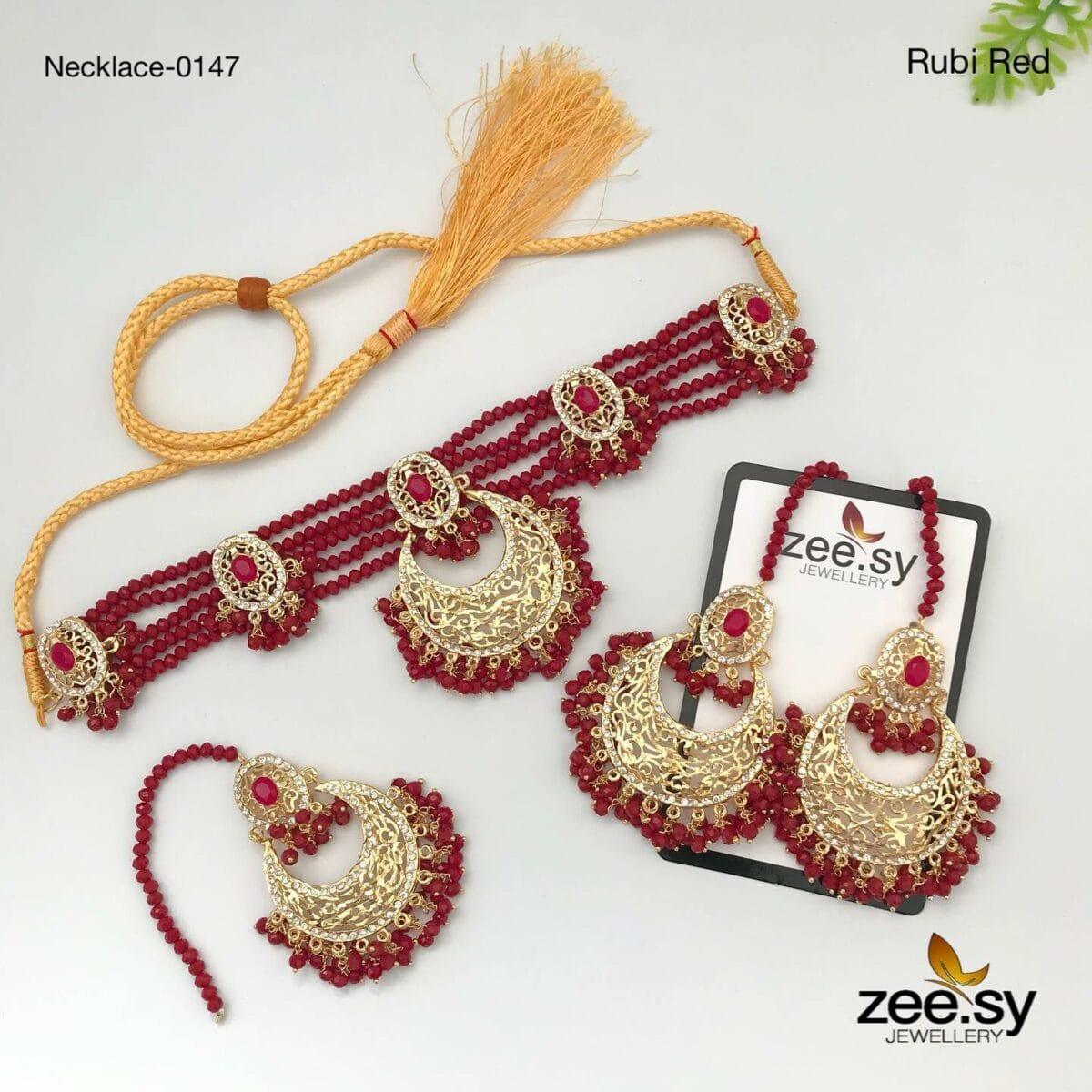 Necklace-0147 - by - Libasekhas UK - Registered Vendor of : Zeesy - 100% Original Designer Dresss