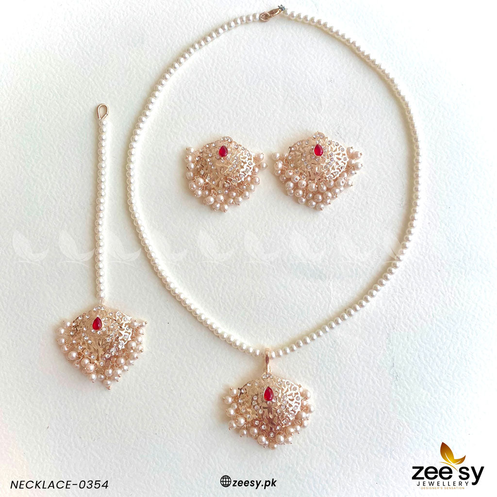 Necklace-0354 - by - Libasekhas UK - Registered Vendor of : Zeesy - 100% Original Designer Dresss
