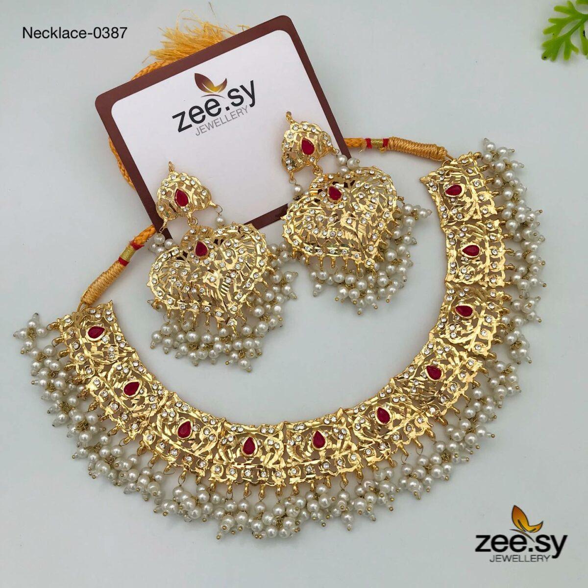 Necklace-0387 - by - Libasekhas UK - Registered Vendor of : Zeesy - 100% Original Designer Dresss